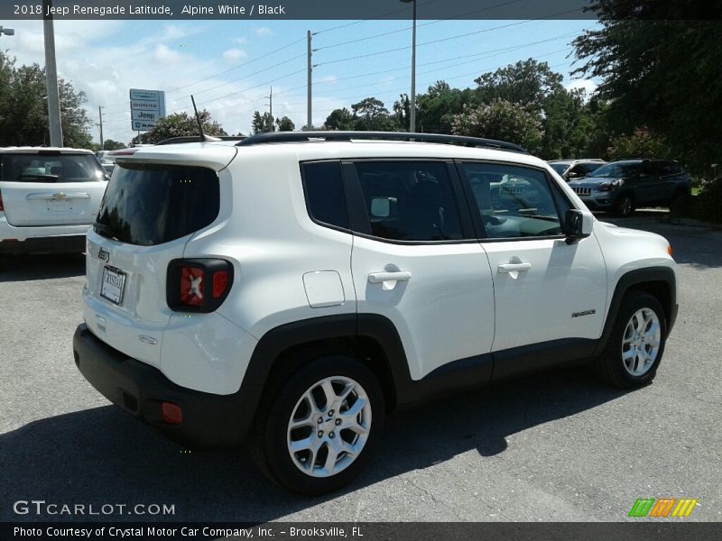 Alpine White / Black 2018 Jeep Renegade Latitude