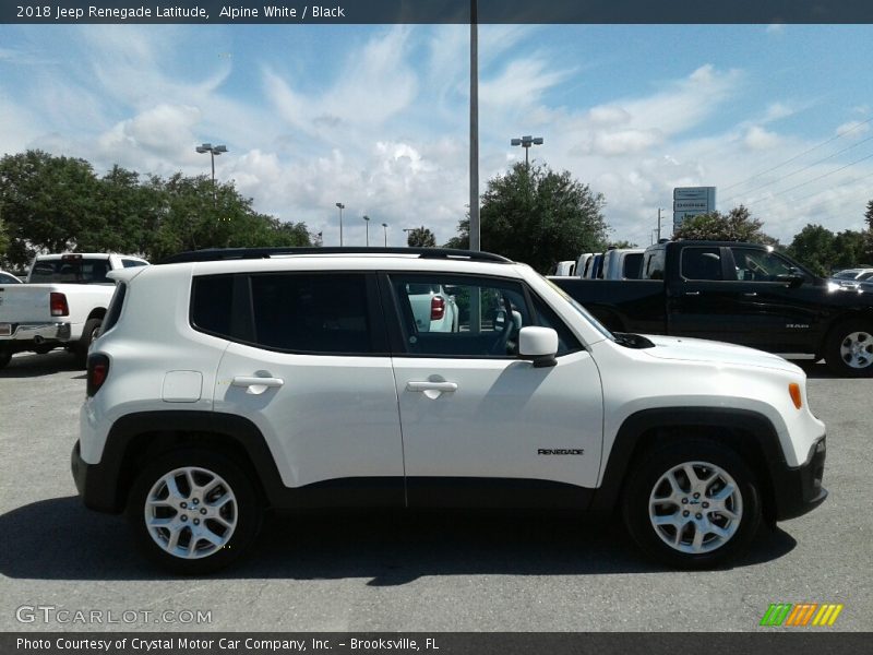 Alpine White / Black 2018 Jeep Renegade Latitude