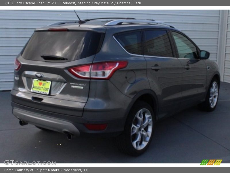 Sterling Gray Metallic / Charcoal Black 2013 Ford Escape Titanium 2.0L EcoBoost