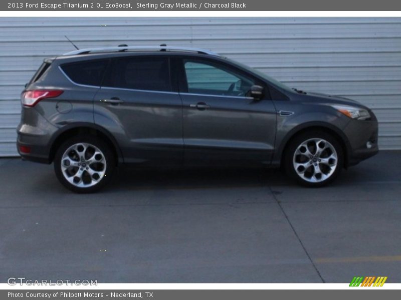 Sterling Gray Metallic / Charcoal Black 2013 Ford Escape Titanium 2.0L EcoBoost
