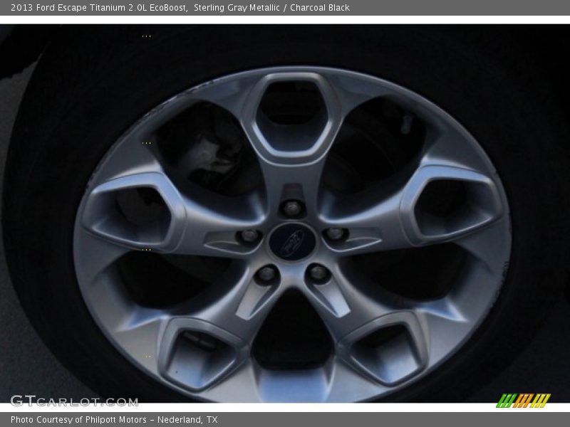 Sterling Gray Metallic / Charcoal Black 2013 Ford Escape Titanium 2.0L EcoBoost