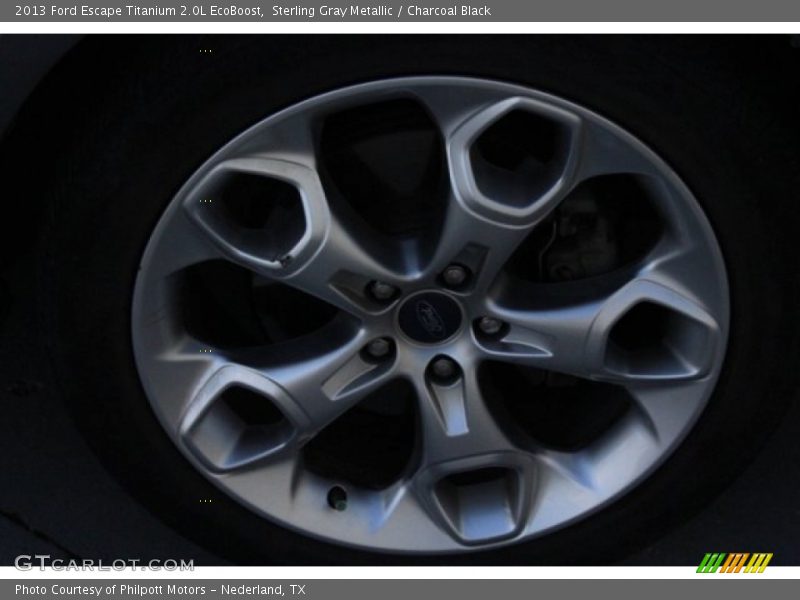 Sterling Gray Metallic / Charcoal Black 2013 Ford Escape Titanium 2.0L EcoBoost