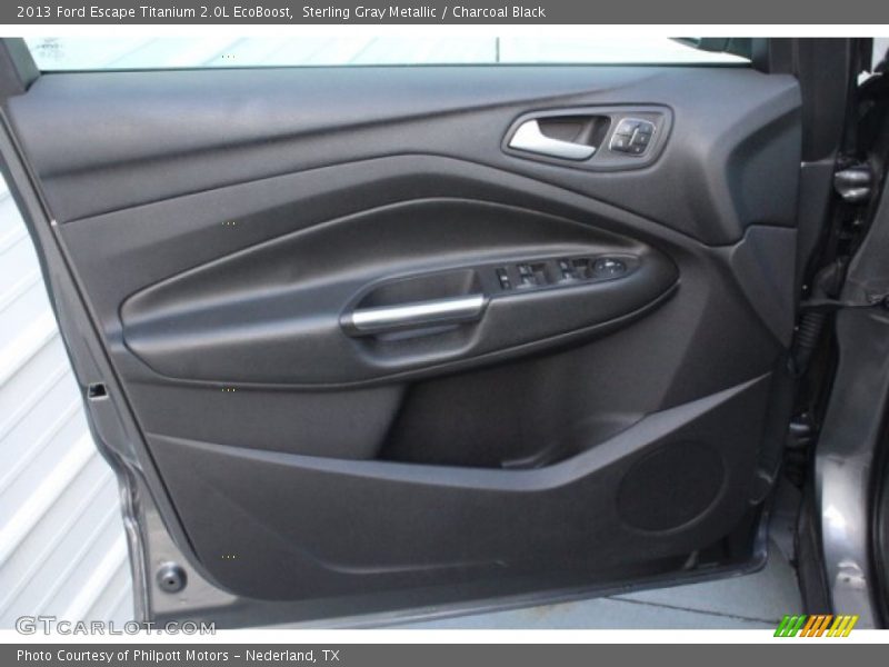 Sterling Gray Metallic / Charcoal Black 2013 Ford Escape Titanium 2.0L EcoBoost