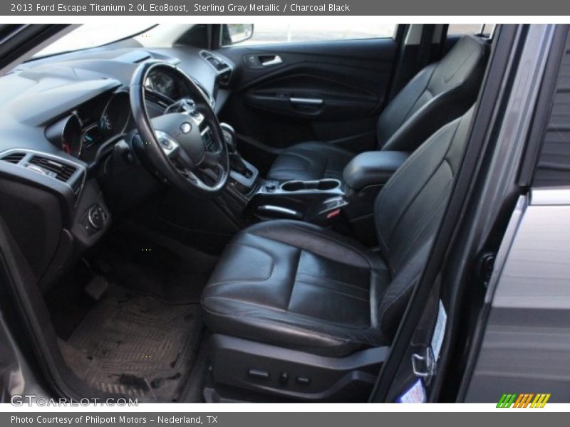 Sterling Gray Metallic / Charcoal Black 2013 Ford Escape Titanium 2.0L EcoBoost