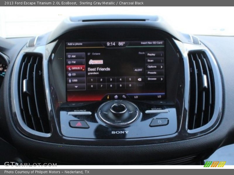 Sterling Gray Metallic / Charcoal Black 2013 Ford Escape Titanium 2.0L EcoBoost