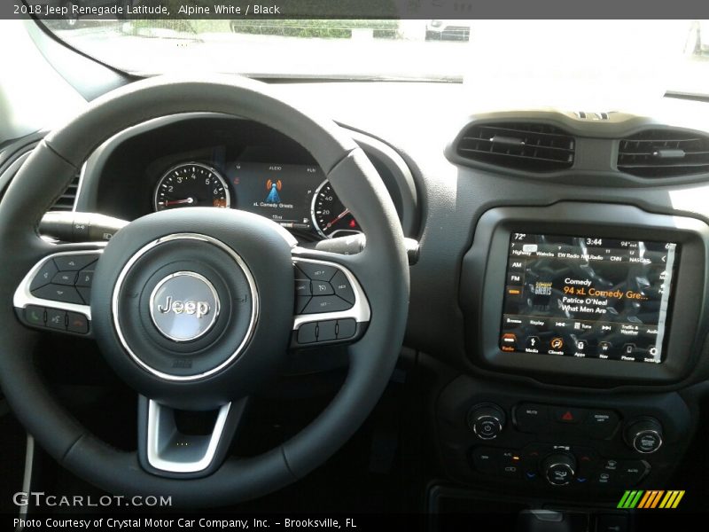 Alpine White / Black 2018 Jeep Renegade Latitude