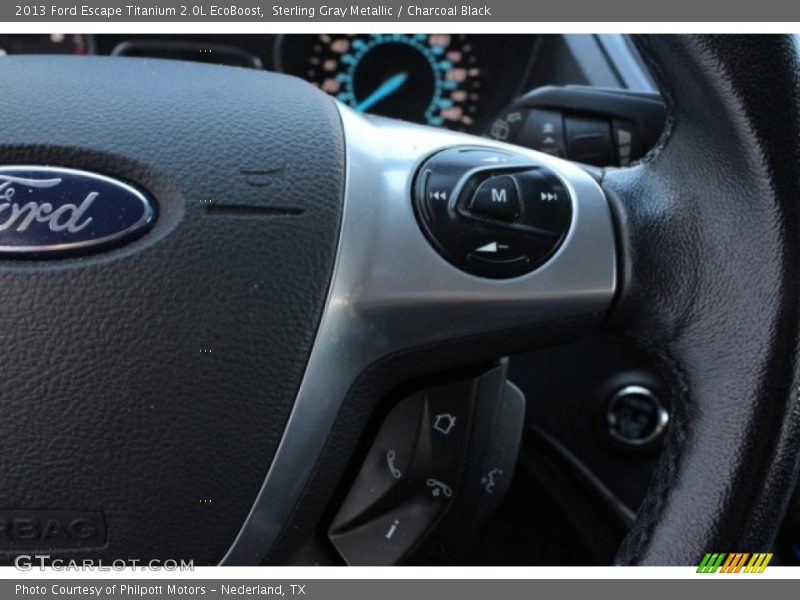 Sterling Gray Metallic / Charcoal Black 2013 Ford Escape Titanium 2.0L EcoBoost
