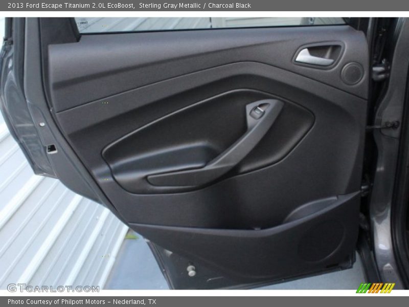 Sterling Gray Metallic / Charcoal Black 2013 Ford Escape Titanium 2.0L EcoBoost