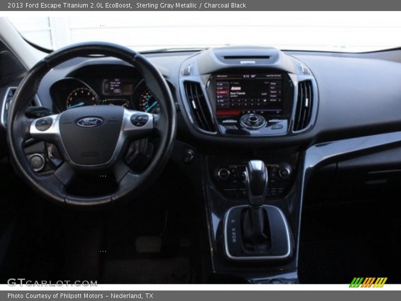 Sterling Gray Metallic / Charcoal Black 2013 Ford Escape Titanium 2.0L EcoBoost