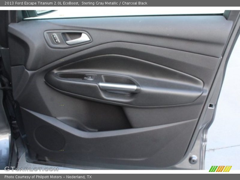 Sterling Gray Metallic / Charcoal Black 2013 Ford Escape Titanium 2.0L EcoBoost