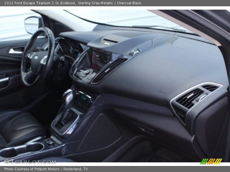 Sterling Gray Metallic / Charcoal Black 2013 Ford Escape Titanium 2.0L EcoBoost