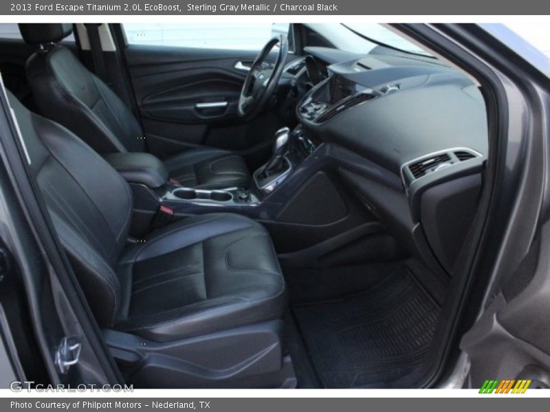 Sterling Gray Metallic / Charcoal Black 2013 Ford Escape Titanium 2.0L EcoBoost