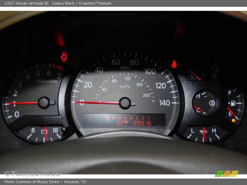 Galaxy Black / Graphite/Titanium 2007 Nissan Armada SE