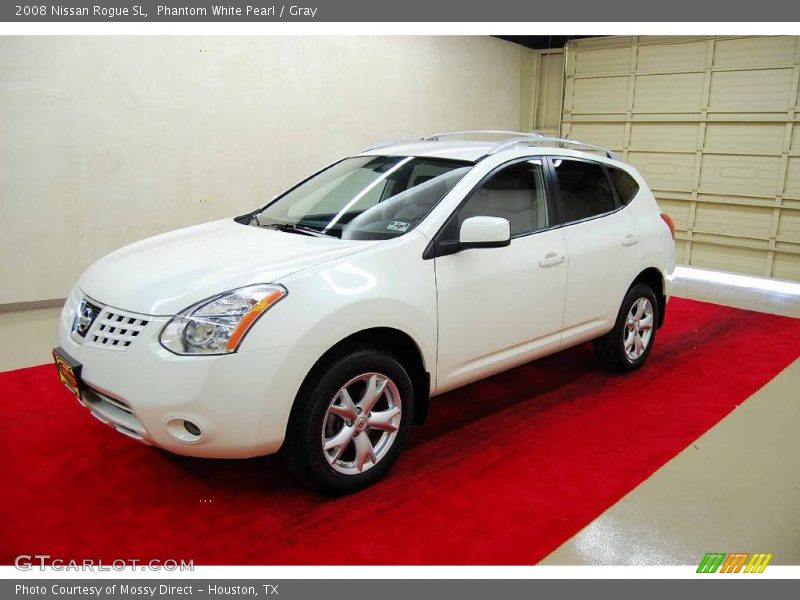 Phantom White Pearl / Gray 2008 Nissan Rogue SL