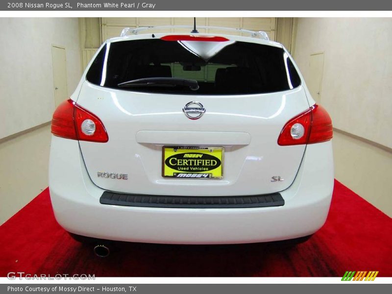 Phantom White Pearl / Gray 2008 Nissan Rogue SL