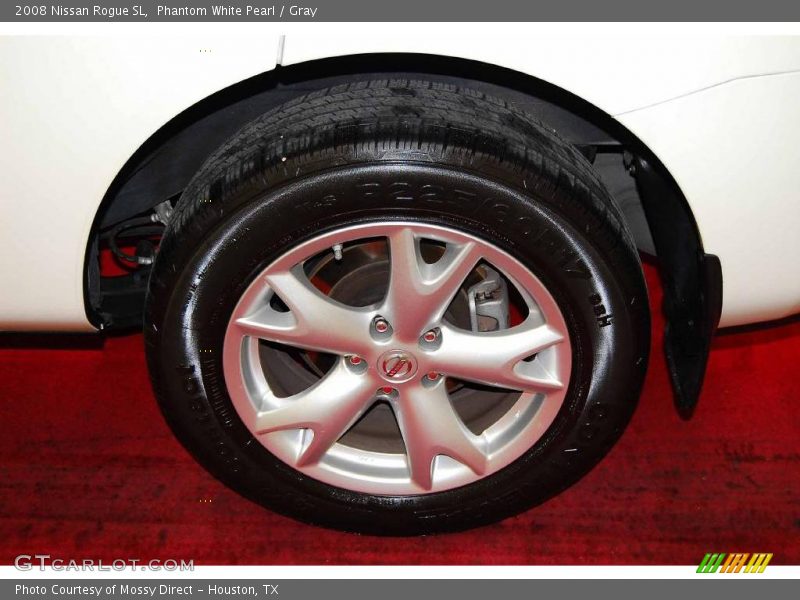 Phantom White Pearl / Gray 2008 Nissan Rogue SL