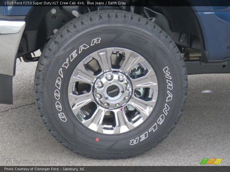 Blue Jeans / Earth Gray 2018 Ford F250 Super Duty XLT Crew Cab 4x4