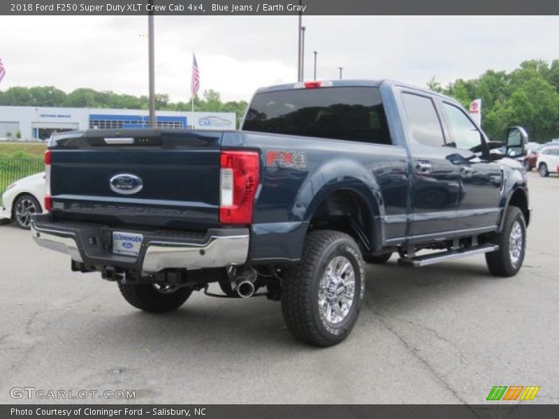 Blue Jeans / Earth Gray 2018 Ford F250 Super Duty XLT Crew Cab 4x4
