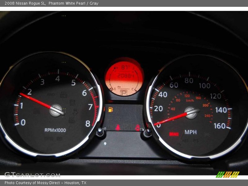 Phantom White Pearl / Gray 2008 Nissan Rogue SL