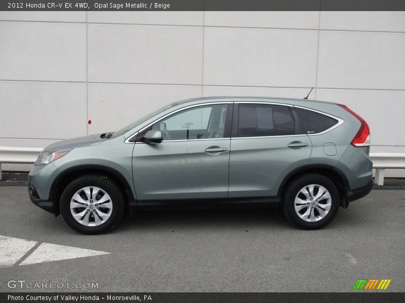 Opal Sage Metallic / Beige 2012 Honda CR-V EX 4WD