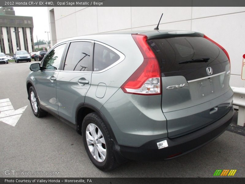 Opal Sage Metallic / Beige 2012 Honda CR-V EX 4WD