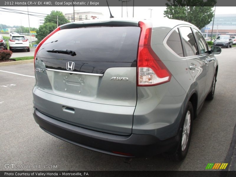Opal Sage Metallic / Beige 2012 Honda CR-V EX 4WD