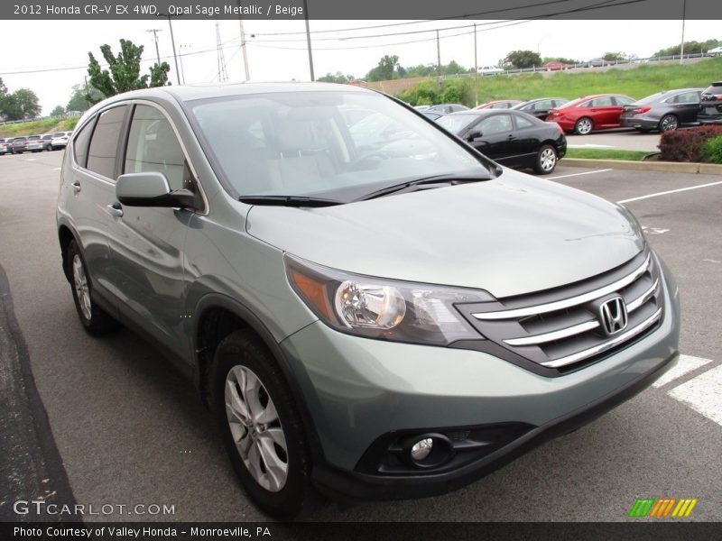 Opal Sage Metallic / Beige 2012 Honda CR-V EX 4WD