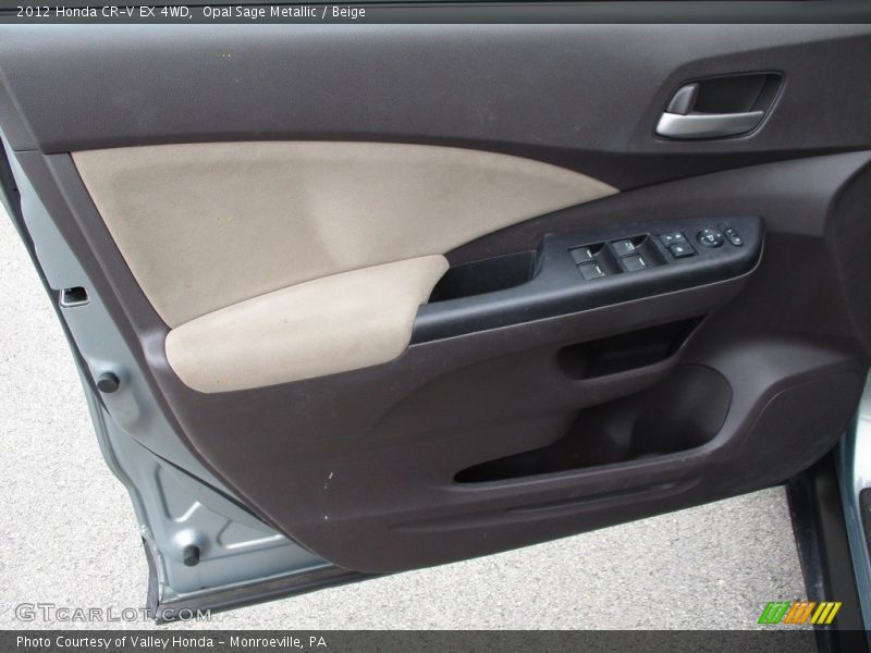Opal Sage Metallic / Beige 2012 Honda CR-V EX 4WD