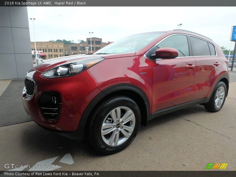Hyper Red / Black 2018 Kia Sportage LX AWD