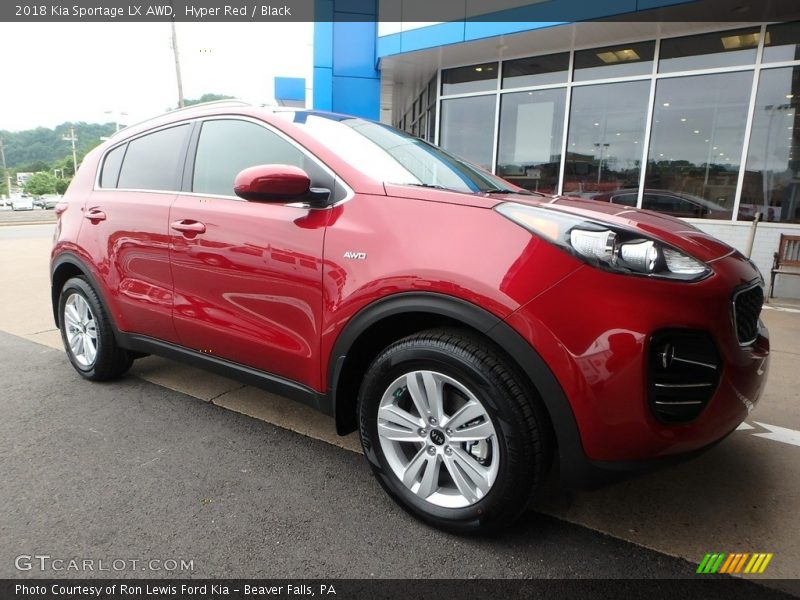 Hyper Red / Black 2018 Kia Sportage LX AWD