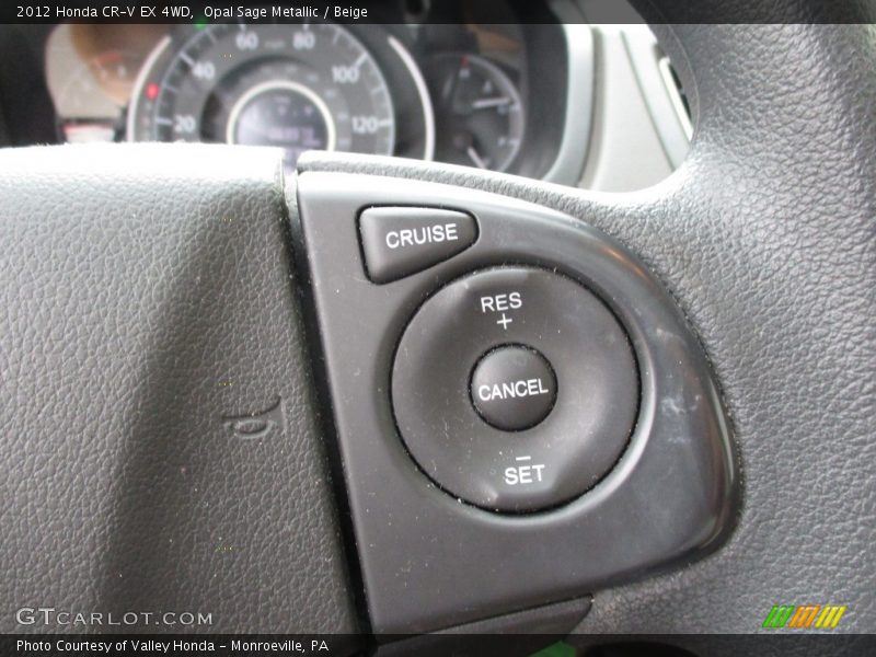 Opal Sage Metallic / Beige 2012 Honda CR-V EX 4WD