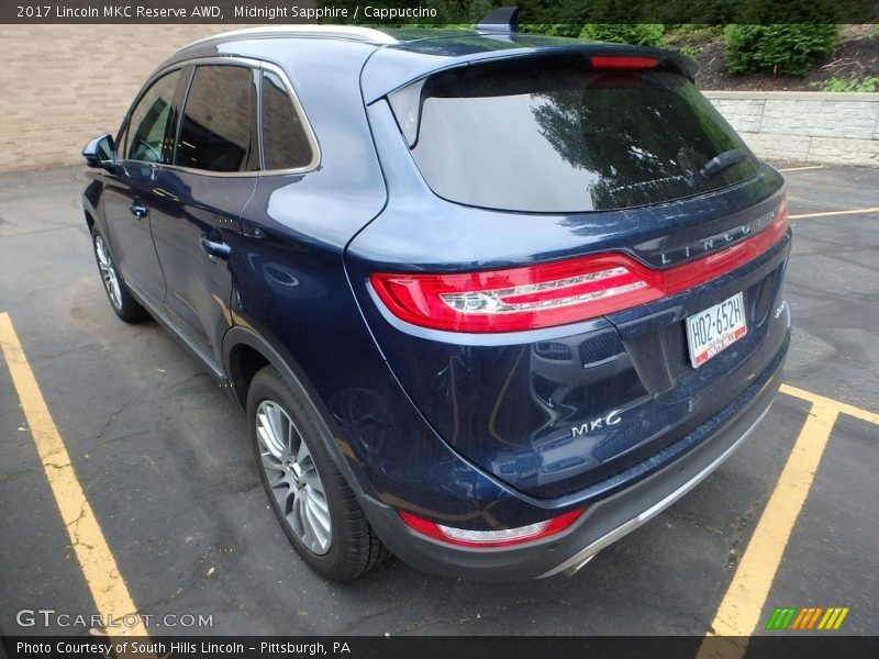 Midnight Sapphire / Cappuccino 2017 Lincoln MKC Reserve AWD