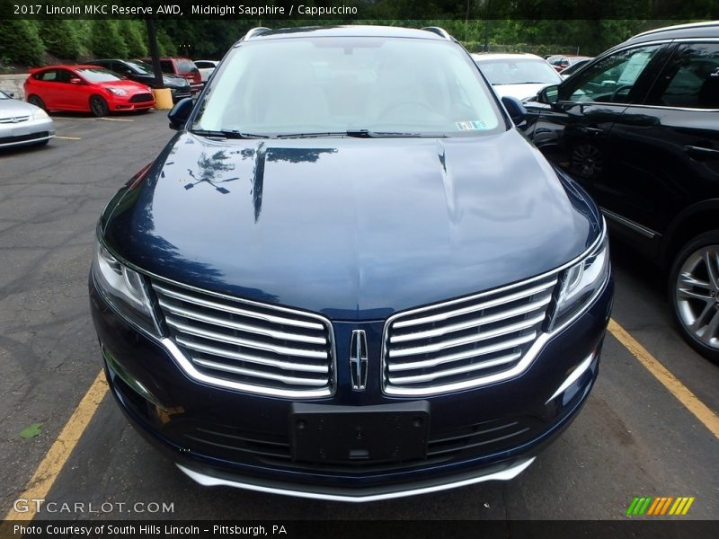Midnight Sapphire / Cappuccino 2017 Lincoln MKC Reserve AWD