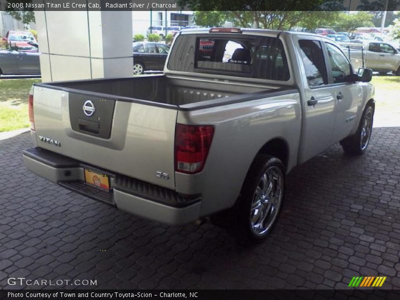 Radiant Silver / Charcoal 2008 Nissan Titan LE Crew Cab
