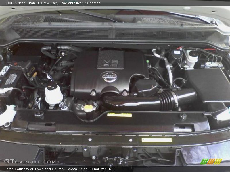 Radiant Silver / Charcoal 2008 Nissan Titan LE Crew Cab