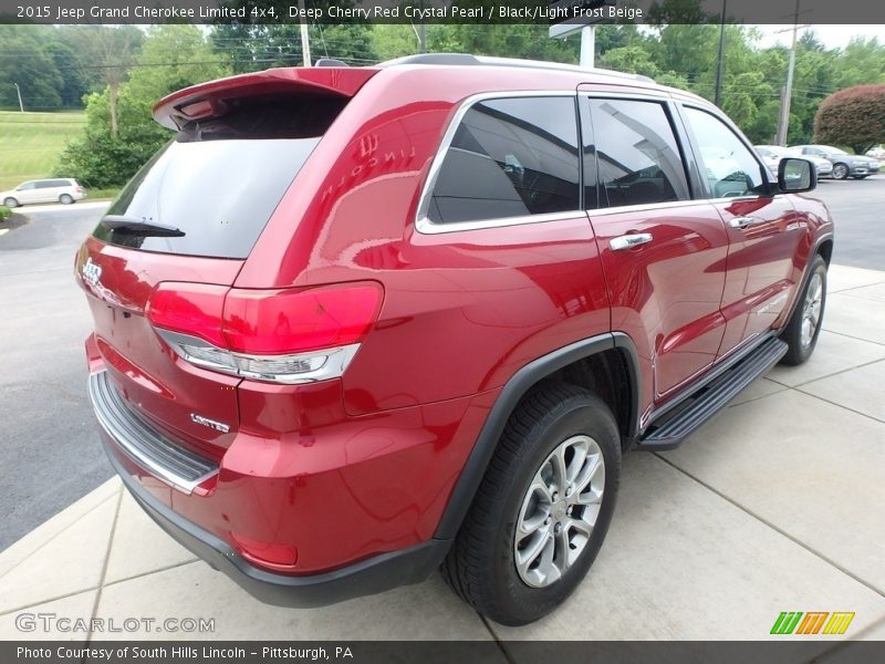 Deep Cherry Red Crystal Pearl / Black/Light Frost Beige 2015 Jeep Grand Cherokee Limited 4x4