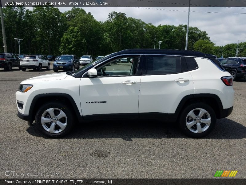 White / Black/Ski Gray 2018 Jeep Compass Latitude 4x4