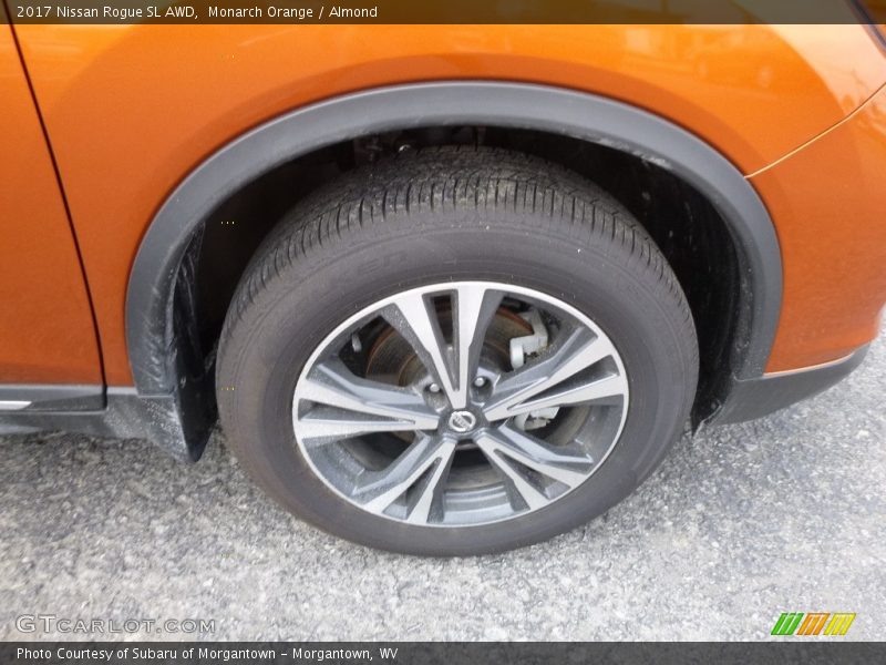 Monarch Orange / Almond 2017 Nissan Rogue SL AWD