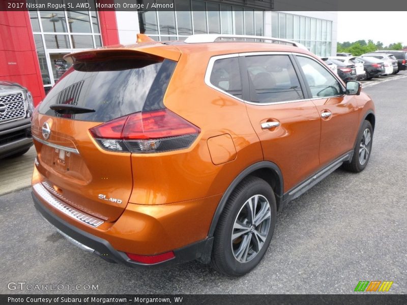 Monarch Orange / Almond 2017 Nissan Rogue SL AWD