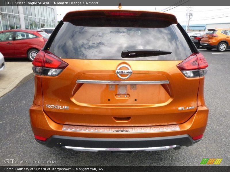 Monarch Orange / Almond 2017 Nissan Rogue SL AWD