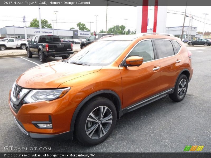 Monarch Orange / Almond 2017 Nissan Rogue SL AWD