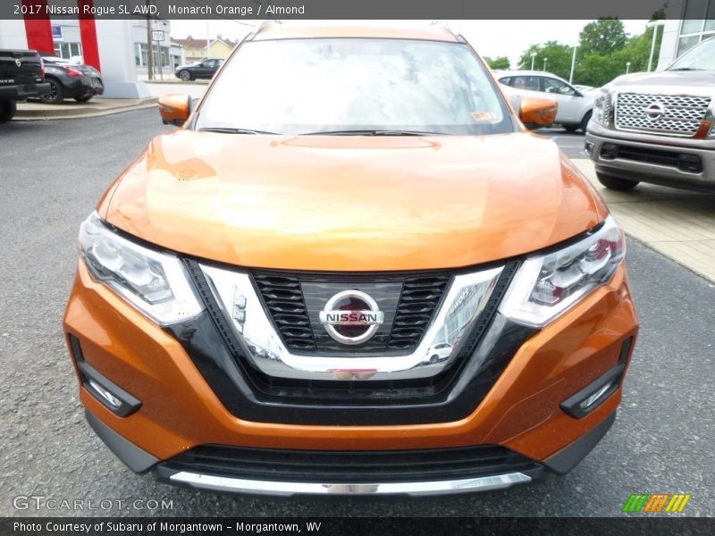 Monarch Orange / Almond 2017 Nissan Rogue SL AWD