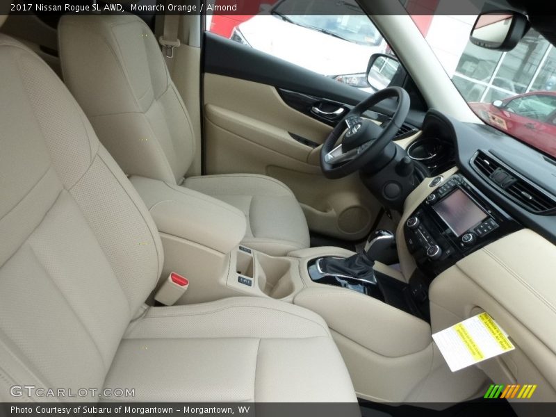 Monarch Orange / Almond 2017 Nissan Rogue SL AWD