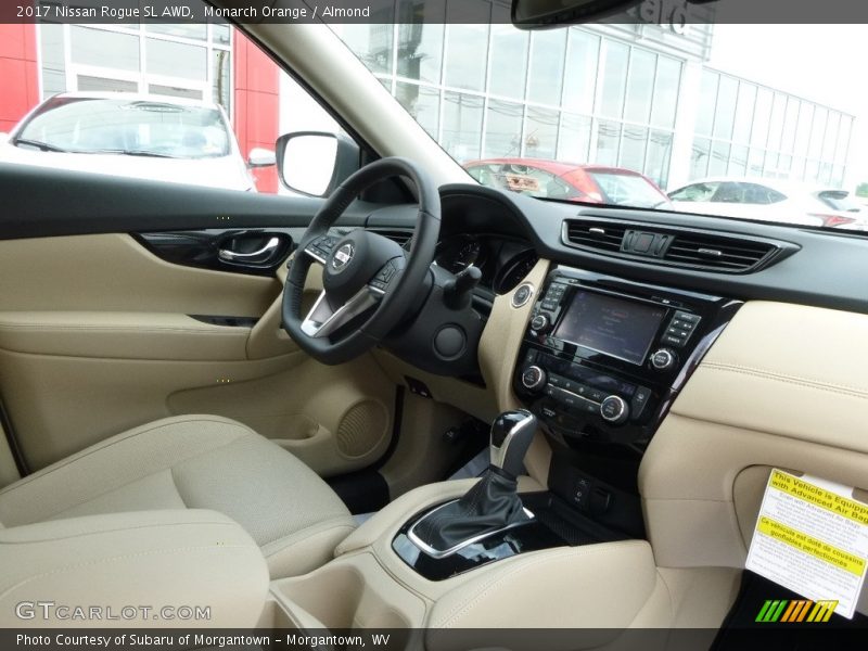 Monarch Orange / Almond 2017 Nissan Rogue SL AWD