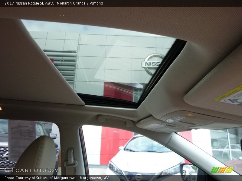 Monarch Orange / Almond 2017 Nissan Rogue SL AWD