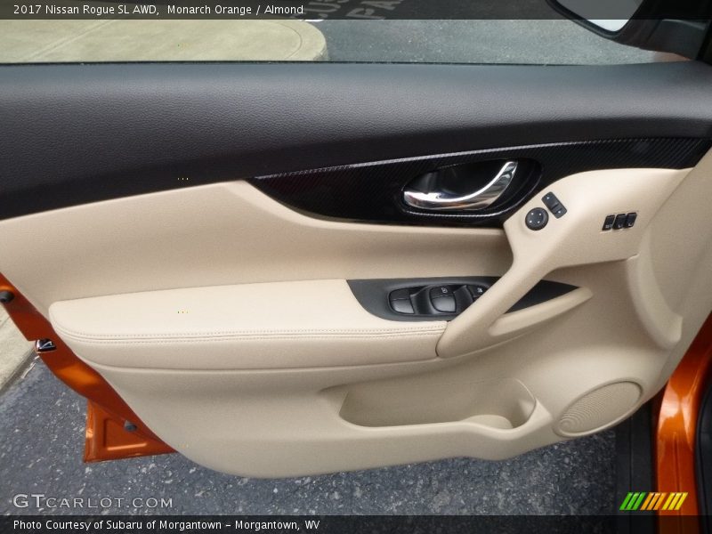 Monarch Orange / Almond 2017 Nissan Rogue SL AWD