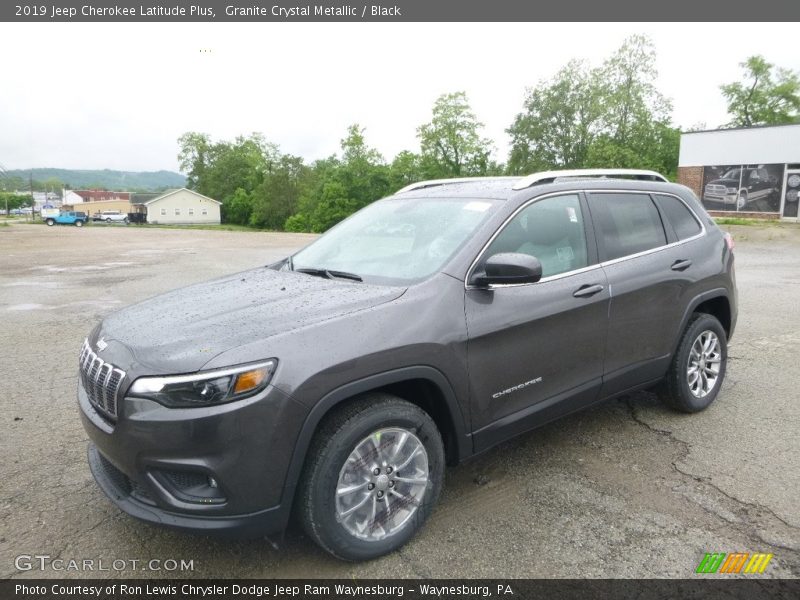 Granite Crystal Metallic / Black 2019 Jeep Cherokee Latitude Plus