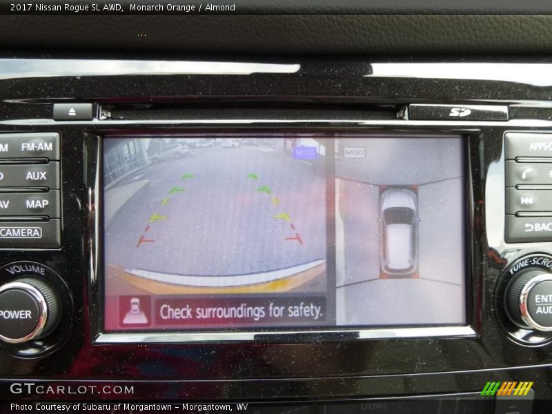 Monarch Orange / Almond 2017 Nissan Rogue SL AWD