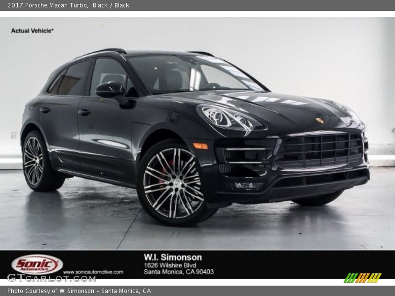 Black / Black 2017 Porsche Macan Turbo
