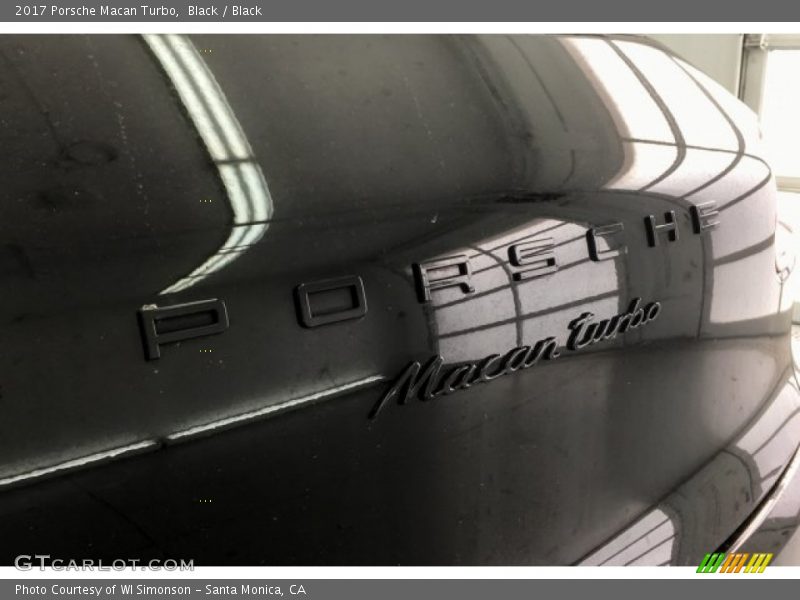 Black / Black 2017 Porsche Macan Turbo